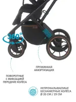 Коляска 2 в 1 Sevillababy Eletta Night Black