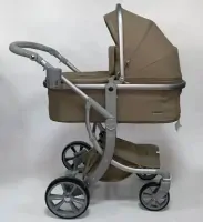 Коляска-трансформер 3в1 Luxmom 606 New Хаки (Бежевый)