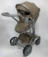 Коляска-трансформер 3в1 Luxmom 606 New Хаки (Бежевый)