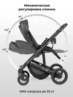 Коляска 3 в 1 Farfello Sola Trio Comfort черный оникс