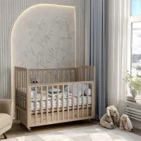 Детская кроватка Antemi Classic Sleep c ящиком маятником Капучино Арт НИК 22к