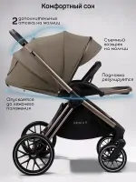 Коляска 2 в 1 AmaroBaby Genius Черный