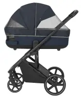 Коляска 3 в 1 CARRELLO Alfa 2026 Denim Blue + Автокресло Nova