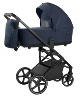 Коляска 3 в 1 CARRELLO Alfa 2026 Denim Blue + Автокресло Nova