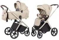 Коляска 3 в 1 CARRELLO Vector Seashell Beige + Автокресло Nova
