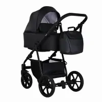 Коляска 2 в 1 Pituso Tossa Кожа/Black