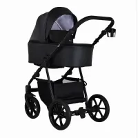 Коляска 2 в 1 Pituso Tossa Кожа/Black