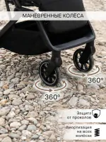 Прогулочная коляска Pituso ICE Black Арт IC-001
