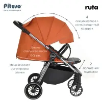 Прогулочная коляска Pituso Ruta Orange