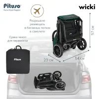 Прогулочная коляска Pituso Wicki Изумруд