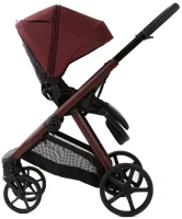 Коляска 2 в 1 Adamex Sigma Natura SI-18-RUBY (РУБИНОВЫЙ)