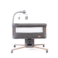 Приставная кроватка Peppy Sonno 2.0 (Grey) серый