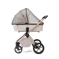 Коляска 2 В 1 Peppy Monaco Plus Beige (бежевый), рама беж, шлифованный