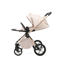 Коляска 2 В 1 Peppy Monaco Plus Beige (бежевый), рама беж, шлифованный