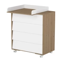 var-Комод Incanto CAMBRIDGE 800 дуб-белый