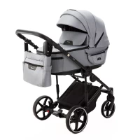var-Коляска 2 в 1 Adamex ZICO NEW Cерая Арт ZN-TK60