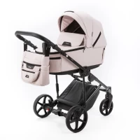 var-Коляска 2 в 1 Adamex ZICO NEW Deluxe Светло-розовая Арт ZN-SA15