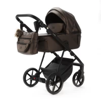 var-Коляска 2 в 1 Adamex Vasco Deluxe Бежевый металлик Арт V-SM16