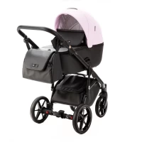 var-Коляска 2 в 1 Adamex NOLA Deluxe Розовый зефир