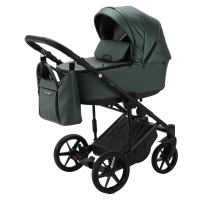 var-Коляска 2 в 1 Adamex ZICO Deluxe Тёмно - зеленая