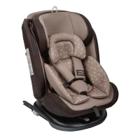 var-Автокресло Indigo ADVANCED Isofix 0-36 кг бежевый-коричневый