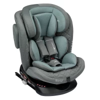 var-Автокресло INDIGO SMART Isofix 0-36 кг серый-зеленый