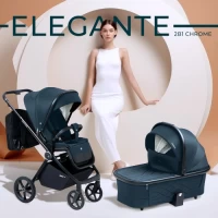 var-Коляска 2 в 1 Sweet Baby Elegante Chrome Blue
