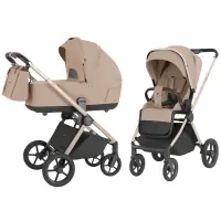 var-Коляска 2 в 1 CARRELLO Ultra 2026 Floral Beige Арт 6527