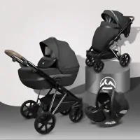 var-Коляска 3 в 1 Luxmom F11 Черный
