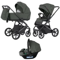 var-Коляска 3 в 1 CARRELLO Sigma 2025 Leaf Green Арт 6529