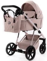 var-Коляска 2 в 1 Adamex Delta NATURA DN-2-ROSE