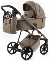 var-Коляска 2 в 1 Adamex Delta NATURA DN-6-TAUPE