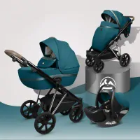 var-Коляска 3 в 1 Luxmom F11 Бирюза