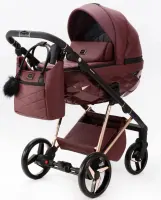 var-Коляска 2 в 1 Adamex  Quantum SuperStar Q-STAR141-K экокожа