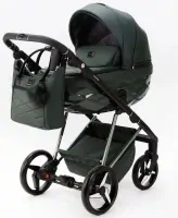 var-Коляска 2 в 1 Adamex  Quantum SuperStar Q-STAR140-K экокожа