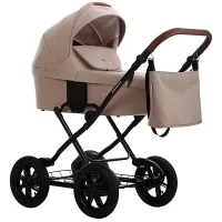 var-Коляска 2в1 Bebetto AQUARIUS PRO Арт 06 Св. бежевая кожа