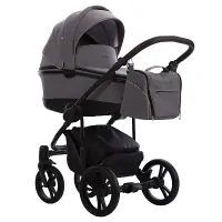 var-Коляска 2в1 Bebetto BRESSO ONYX Арт 04 Т.серый