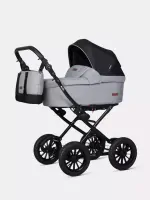 var-Коляска 2 в 1 Riko Basic Bella Lux Classic 2025 серый Арт 01