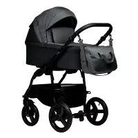 var-Коляска 2 в 1 Indigo IMPULSE ECO серая кожа+серый Арт ie 03