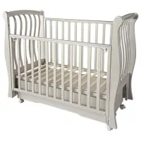 var-Детская кроватка Luiza 3 маятник+колеса, автостенка, ящик кашемир