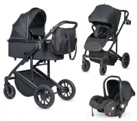 var-Коляска 3 в 1 Farfello Sola Trio Comfort total black