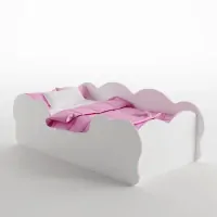 var-Кроватка подростковая SkyDream Бело-розовая
