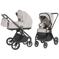var-Коляска 2 в 1 CARRELLO Ultra 2026 Ice Grey (Белый) Арт 6527