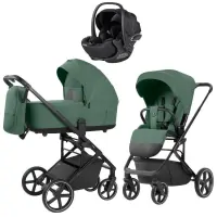 var-Коляска 3 в 1 CARRELLO Alfa 2026 Meadow Green + Автокресло Vega