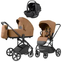 var-Коляска 3 в 1 CARRELLO Alfa 2026 Honey Beige + Автокресло Vega