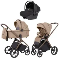 var-Коляска 3 в 1 CARRELLO Vector Foam Beige + Автокресло Nova