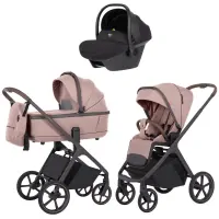 var-Коляска 3 в 1 CARRELLO Vector Cupcake Beige + Автокресло Nova