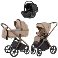 var-Коляска 3 в 1 CARRELLO Vector Foam Beige + Автокресло Vega