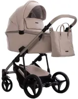 var-Коляска 3 в 1 Bebetto Loren Sand 01 бежевый + Автокресло Avionaut Cosmo
