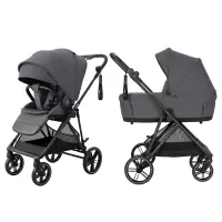 var-Коляска 2 в 1 CARRELLO Extra Chrome Grey Арт 6532